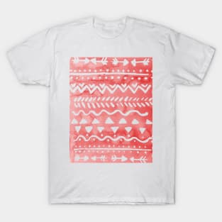 Loose bohemian pattern - red T-Shirt